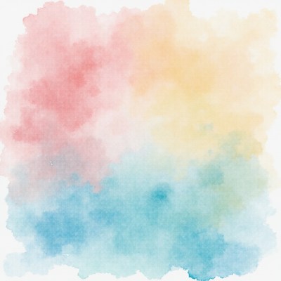 Soft watercolor blend of colors