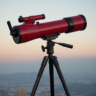 Telescope set for night sky observation