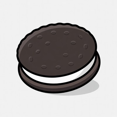 Delicious chocolate sandwich cookie treat