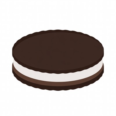 Delicious chocolate sandwich cookie