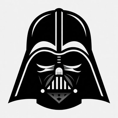 Dark helmet of a famous villain