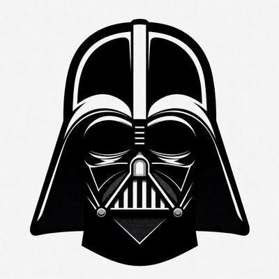 Dark helmet of a famous villain