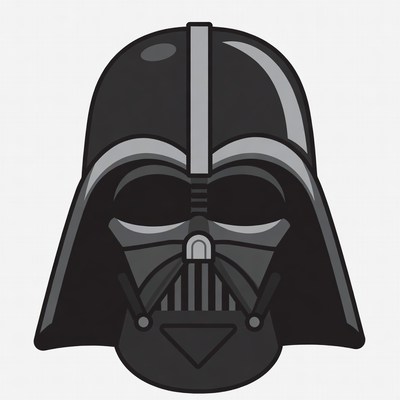 Iconic dark helmet design
