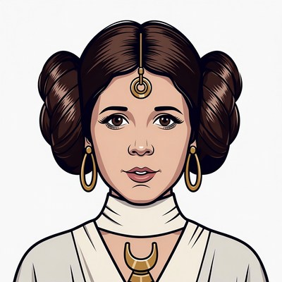 Princess in space attire