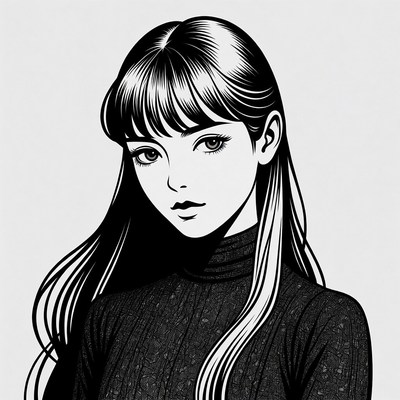 Stylish portrait of a young woman