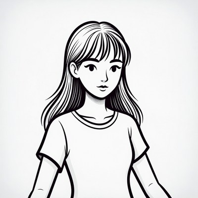 Portrait of a young woman