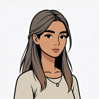 Elegant portrait of a young woman