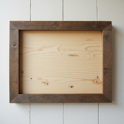Rustic wooden frame for decor