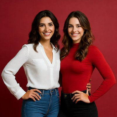 Friends pose for a photo together