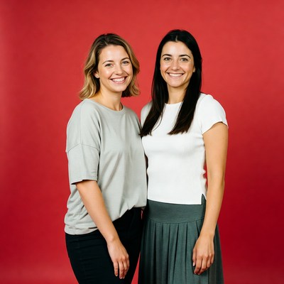 Friends posing together with smiles