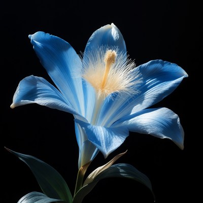 Flower blooms in blue color