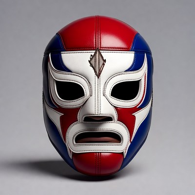 Lucha libre mask in bold colors