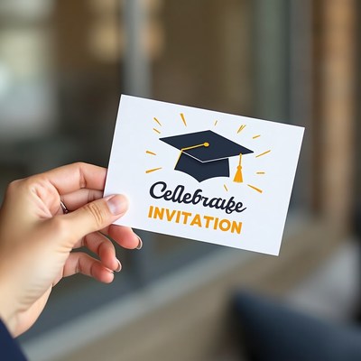 Invitation for graduation celebration event