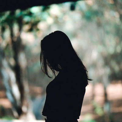 Woman standing in nature