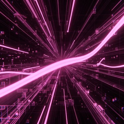 Digital lines in motion