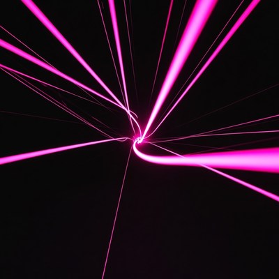 Light beams in a dark space