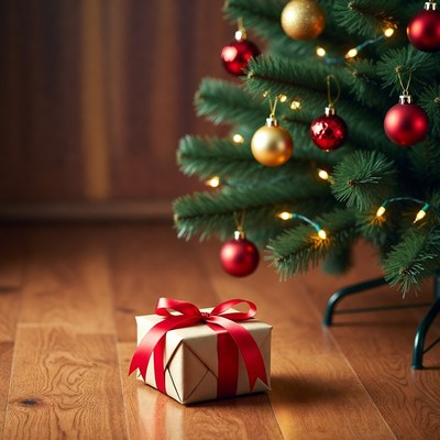 Gift under the christmas tree