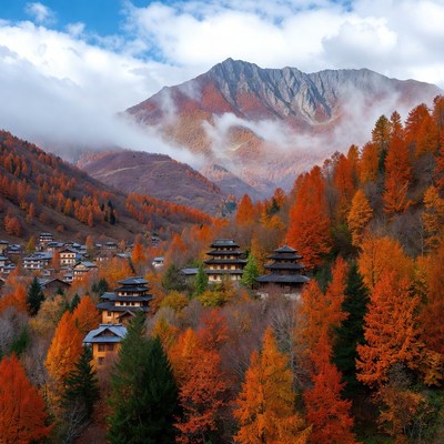 Autumn colors in the mountains