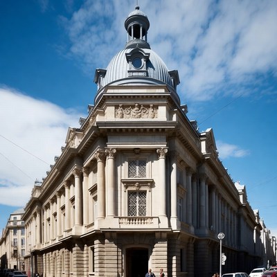 Historic building under blue sky
