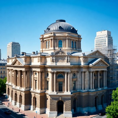 Historic building stands in city center