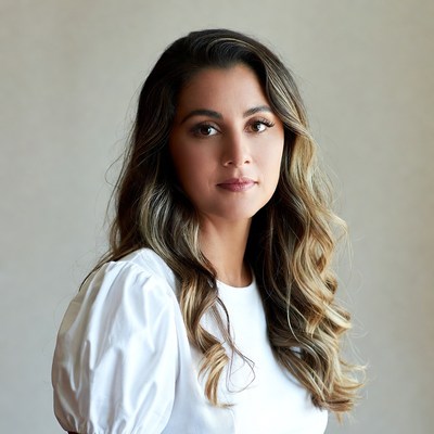 Portrait of woman with long hair