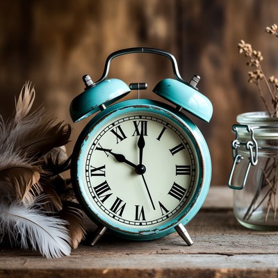 Vintage clock with simple design and feel