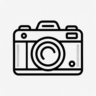 Vintage camera design with simple lines