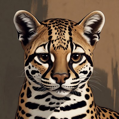 Leopard looking directly at viewer