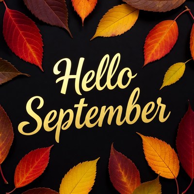 Welcome fall with colorful leaves