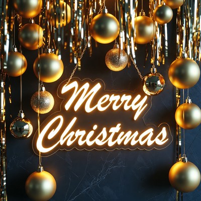 Merry christmas decoration display