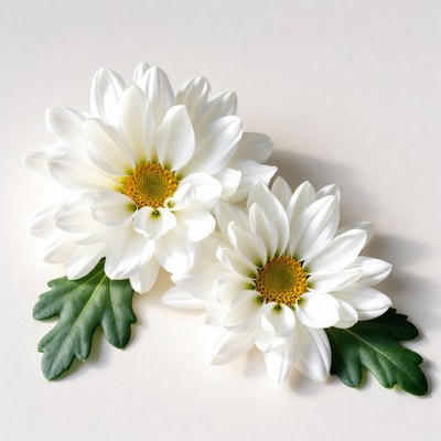 White daisies on a light background