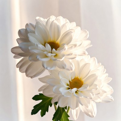 White daisies with soft petals and bright centers