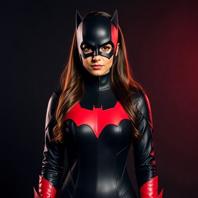 Batwoman in dark costume