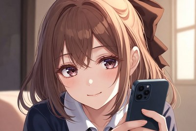 Young woman using smartphone indoors