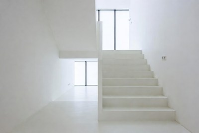 Modern stairway in bright space