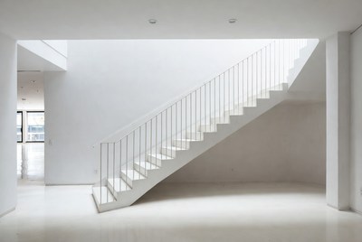 Staircase in modern interior space