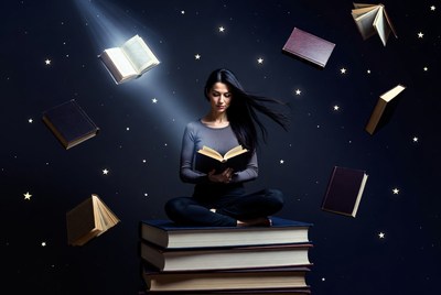 Reading in a starry space
