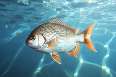 Fish swimming in clear water