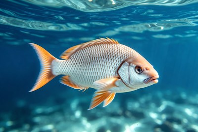 Fish swimming in clear water