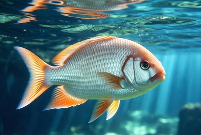 Fish swimming in clear water
