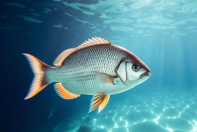 Fish swimming in clear water
