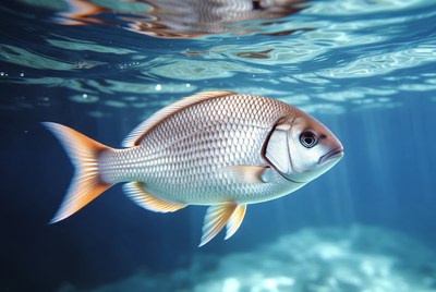 Fish swimming in clear water