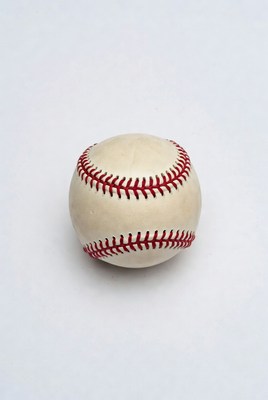 Classic baseball on white background