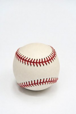 Classic baseball on white background