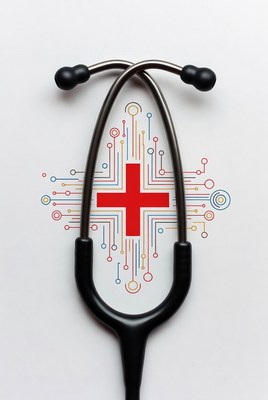 Stethoscope with digital medical cross