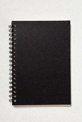 Black Spiral Bound Notebook