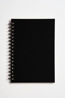 Black Spiral Bound Notebook