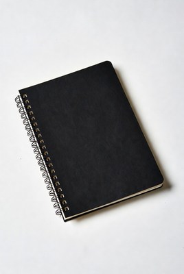 Black Spiral Bound Notebook