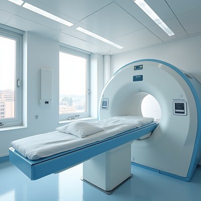 Ct scanner in hospital room