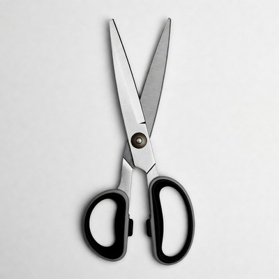 Scissors on a white surface